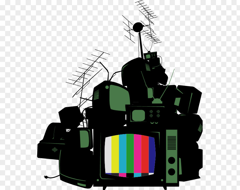 Hand Drawn Vector TV Antenna Television Icon PNG