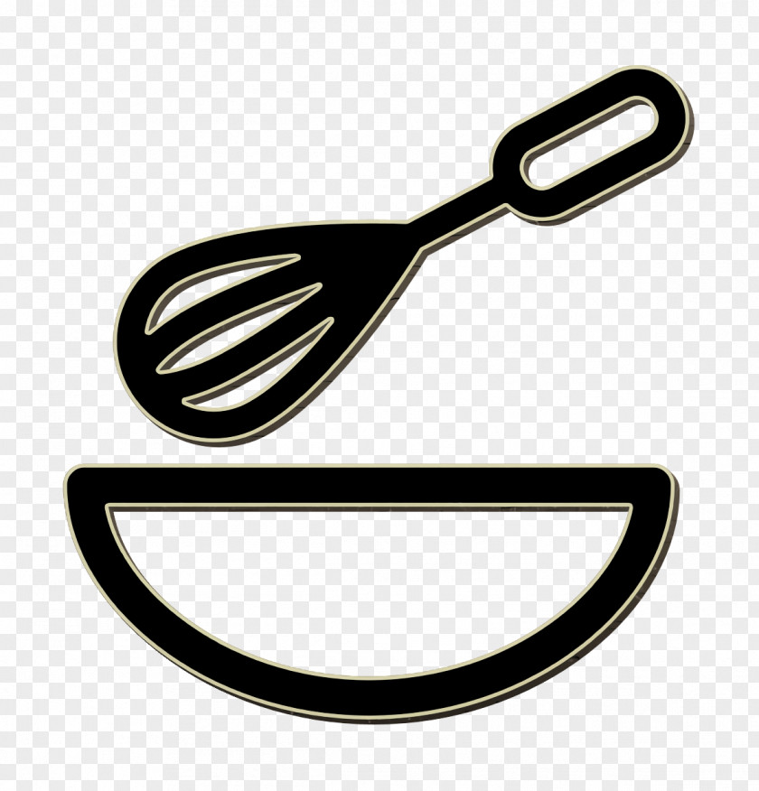 Kitchen Icon Bakery Lineal Whisk And Bowl PNG