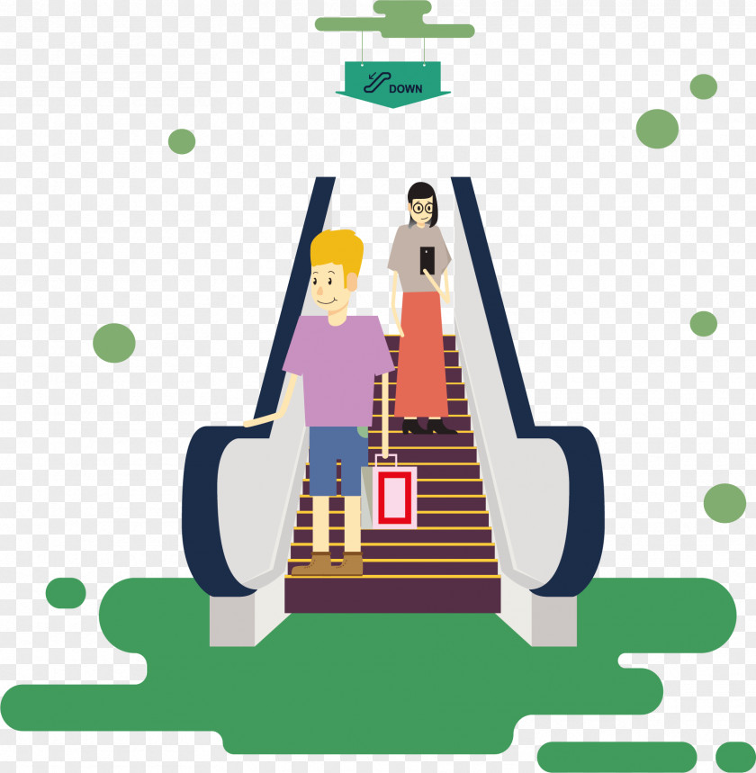 Mall Escalator Rapid Transit Elevator Stairs PNG