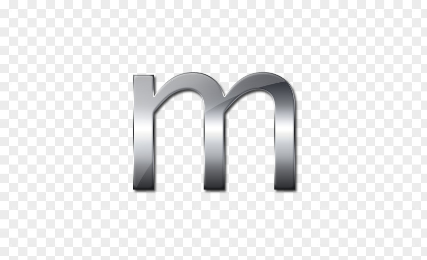 Metalic Letter M Icon Mac App Store Silver Menu Bar MacOS PNG