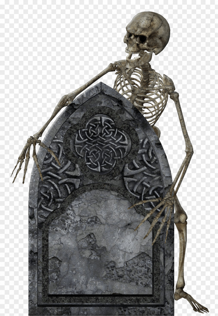 Skeleton Headstone Clip Art PNG