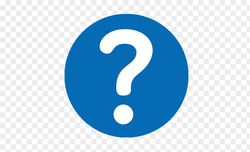 Why Blue Question Mark Color Number PNG