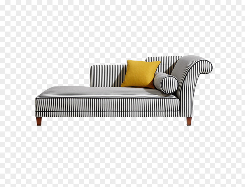 Striped Sofa Table Chair Couch Furniture Chaise Longue PNG