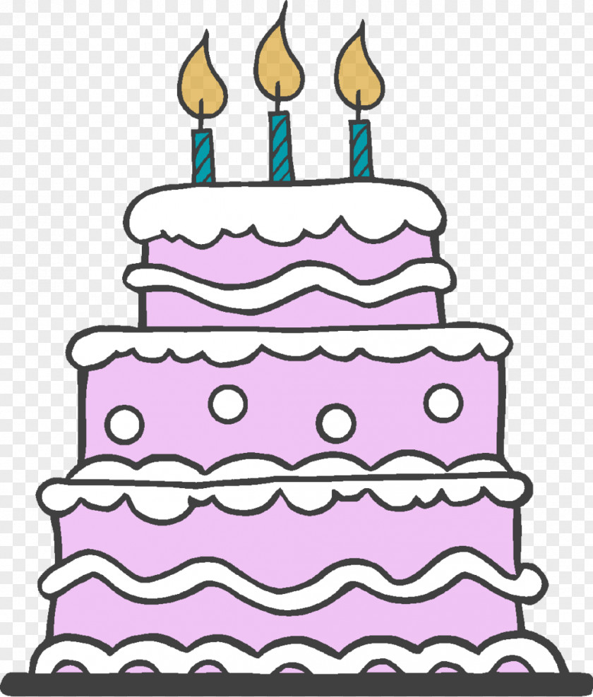 Celebrate Vector Birthday Cake Layer Clip Art PNG