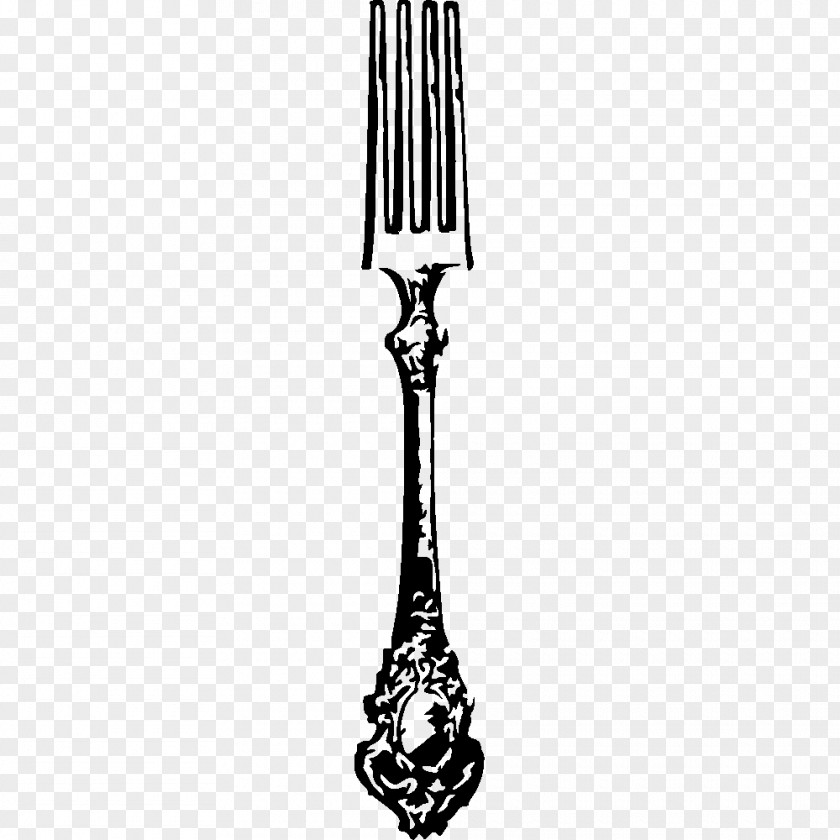 Fork Knife Cutlery Wall Decal Sticker PNG