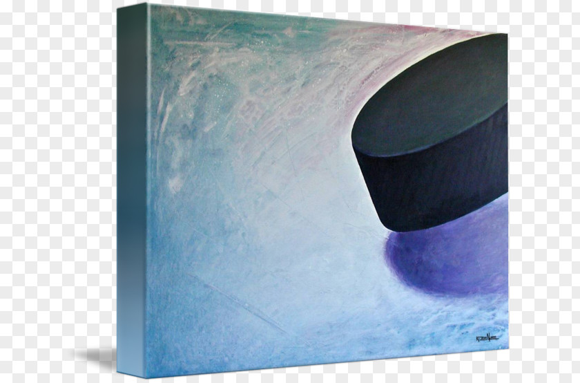 Hockey Puck Product Design Gallery Wrap Canvas PNG