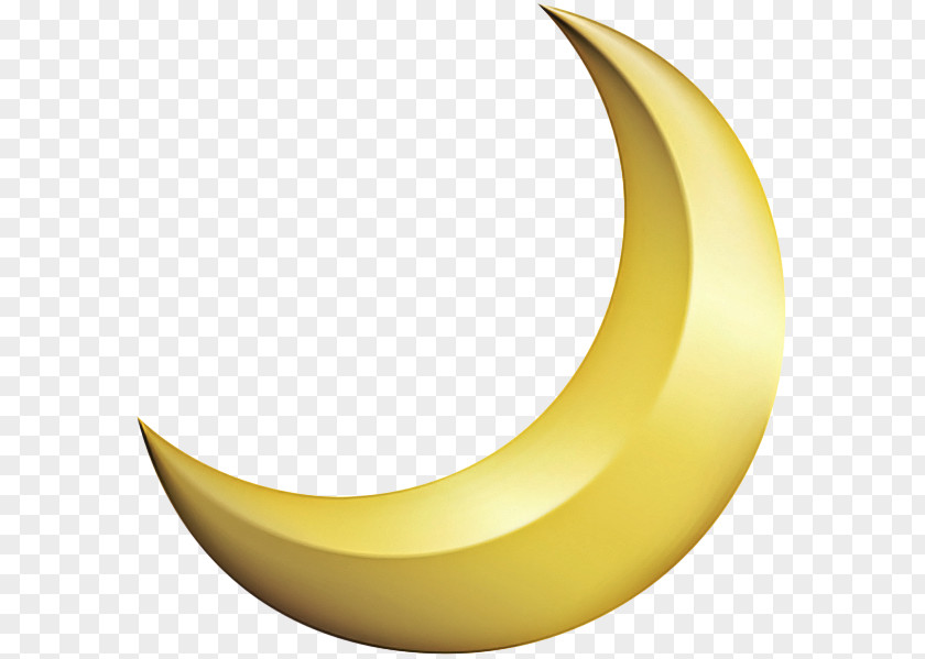 Plant Symbol Banana Gold Yellow Crescent Design PNG