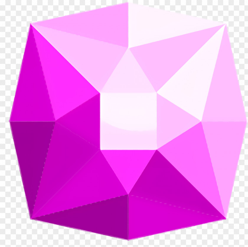 Triangle Symmetry Pink Background PNG