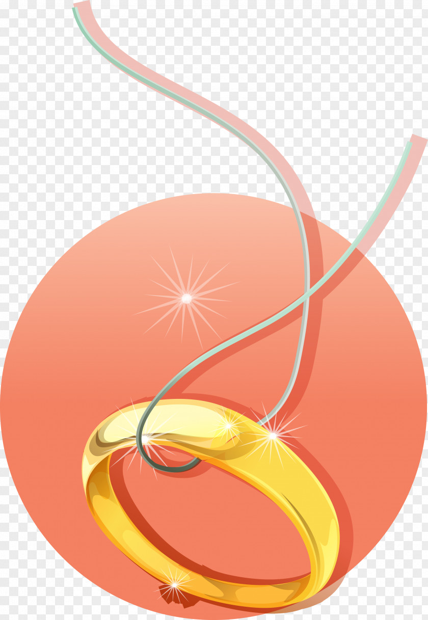 Aniversary Ring Necklace PNG