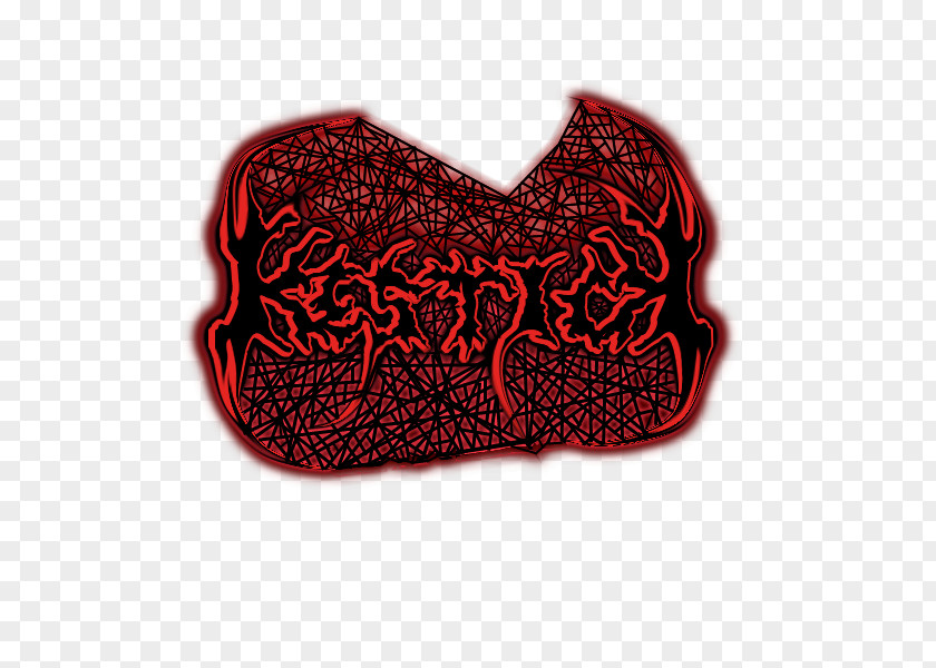 Death Band Logo Wool RED.M Font PNG