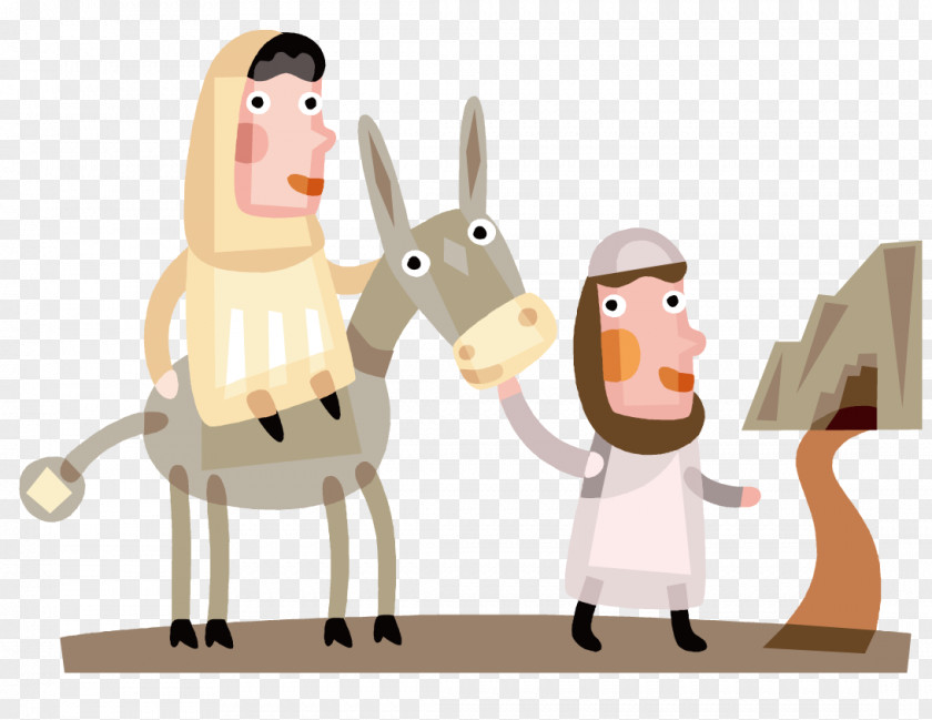 Donkey Fair Christmas Nativity Of Jesus Learning Child Prayer PNG