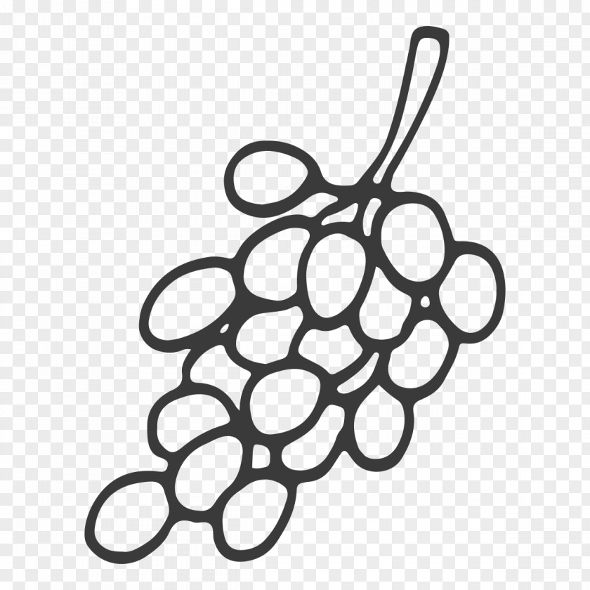 Drawing A Bunch Of Grapes Juice Grape Leaves PNG