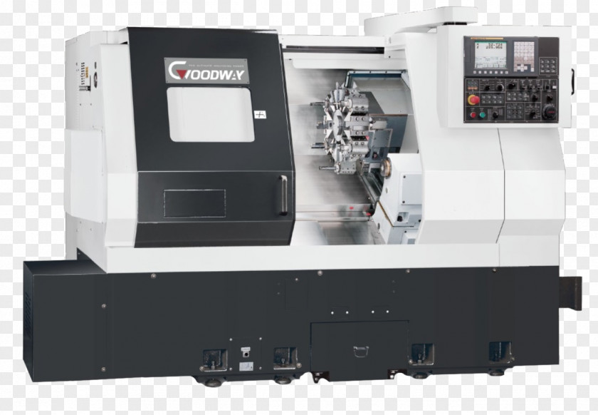 Metal Lathe Goodway Machine Corp. Computer Numerical Control PNG