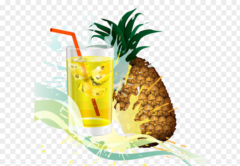 Pineapple Juice Orange Cocktail Lemon Fruit PNG