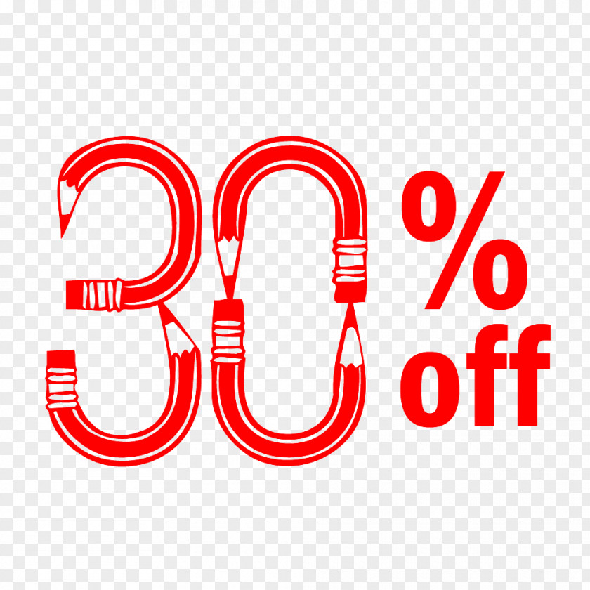 Back To School 30% Off Discount Tag. PNG