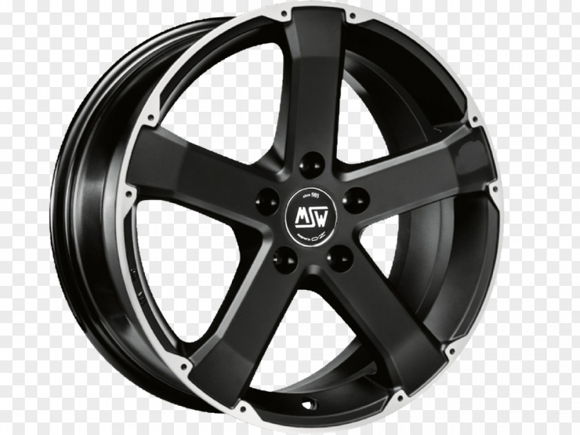 Black Matt Alloy Wheel Rim Volkswagen Jeep PNG