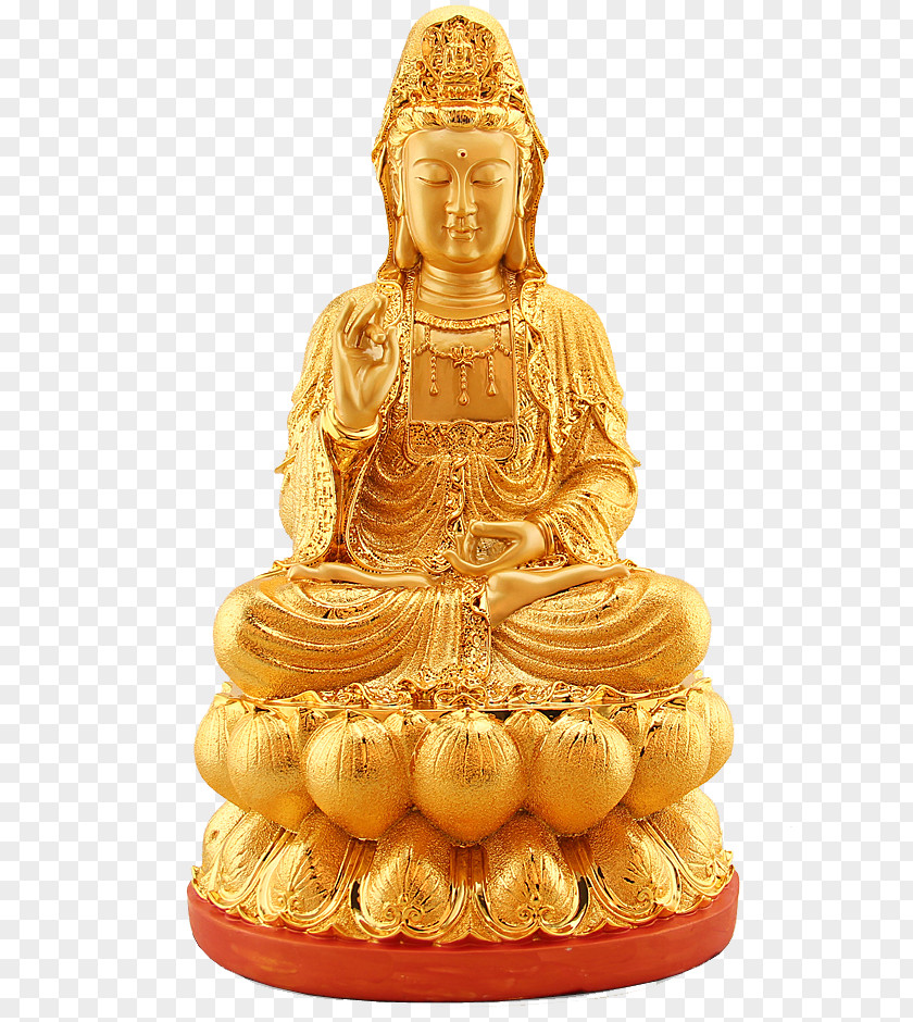 Guanyin On The Lotus Guan Yin Of South Sea Sanya Buddharupa Buddhahood Nelumbo Nucifera PNG
