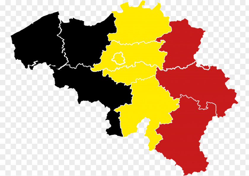 Map Provinces Of Belgium Wallonia Flag PNG