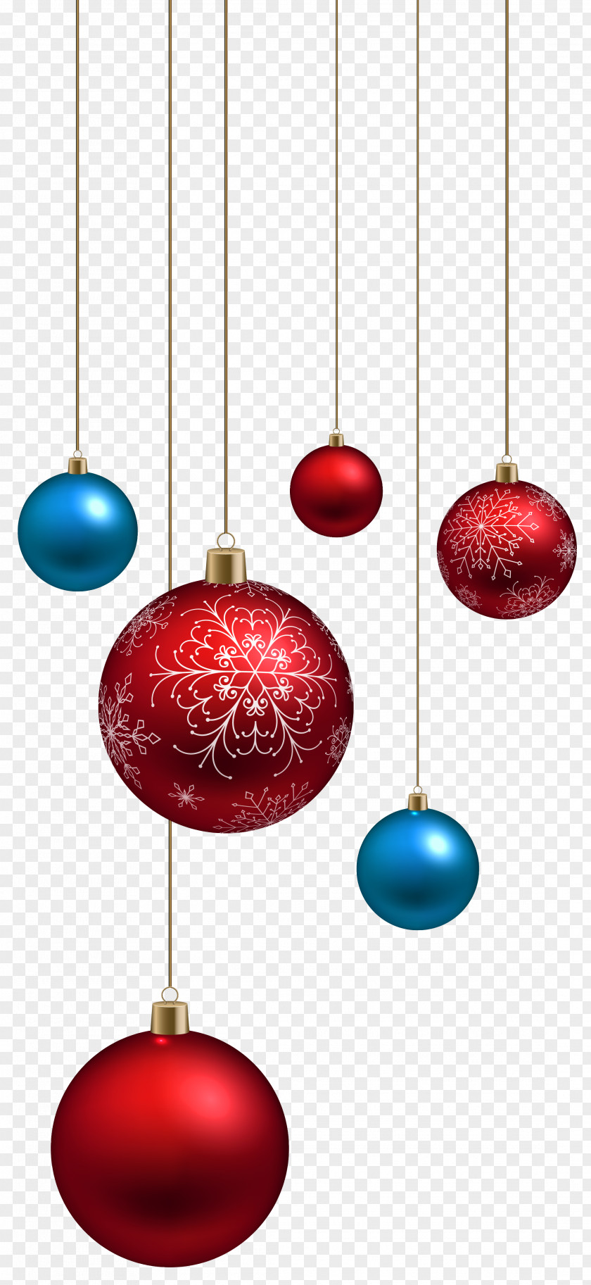 Red And Blue Christmas Balls Clipart Image Santa Claus Ornament Clip Art PNG