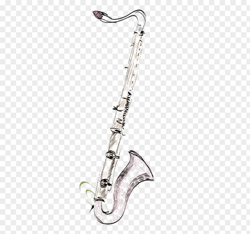 Sketch Saxophone Drawing Watercolor Painting Musical Instrument PNG