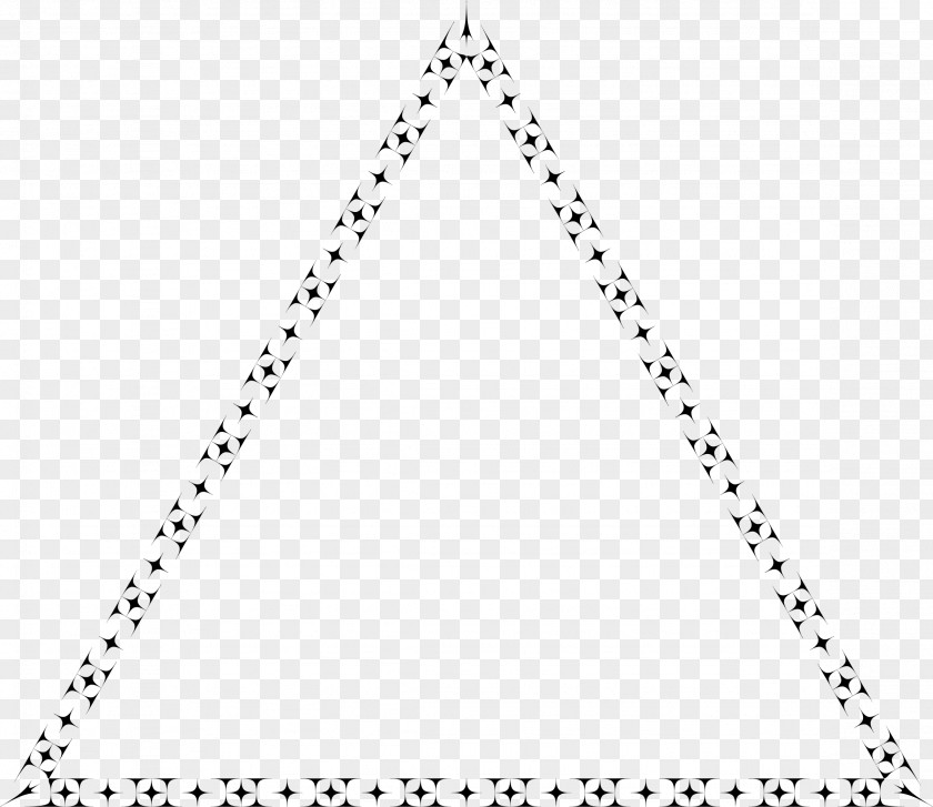 Triangle Black And White Clip Art PNG