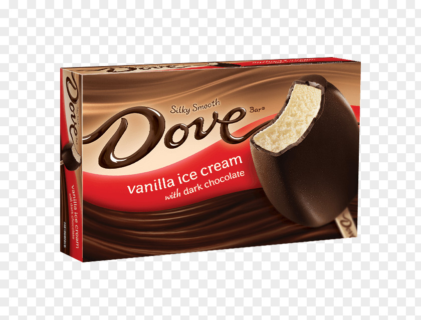 Vanilla Chocolate Ice Cream DOVE Dark Bar PNG
