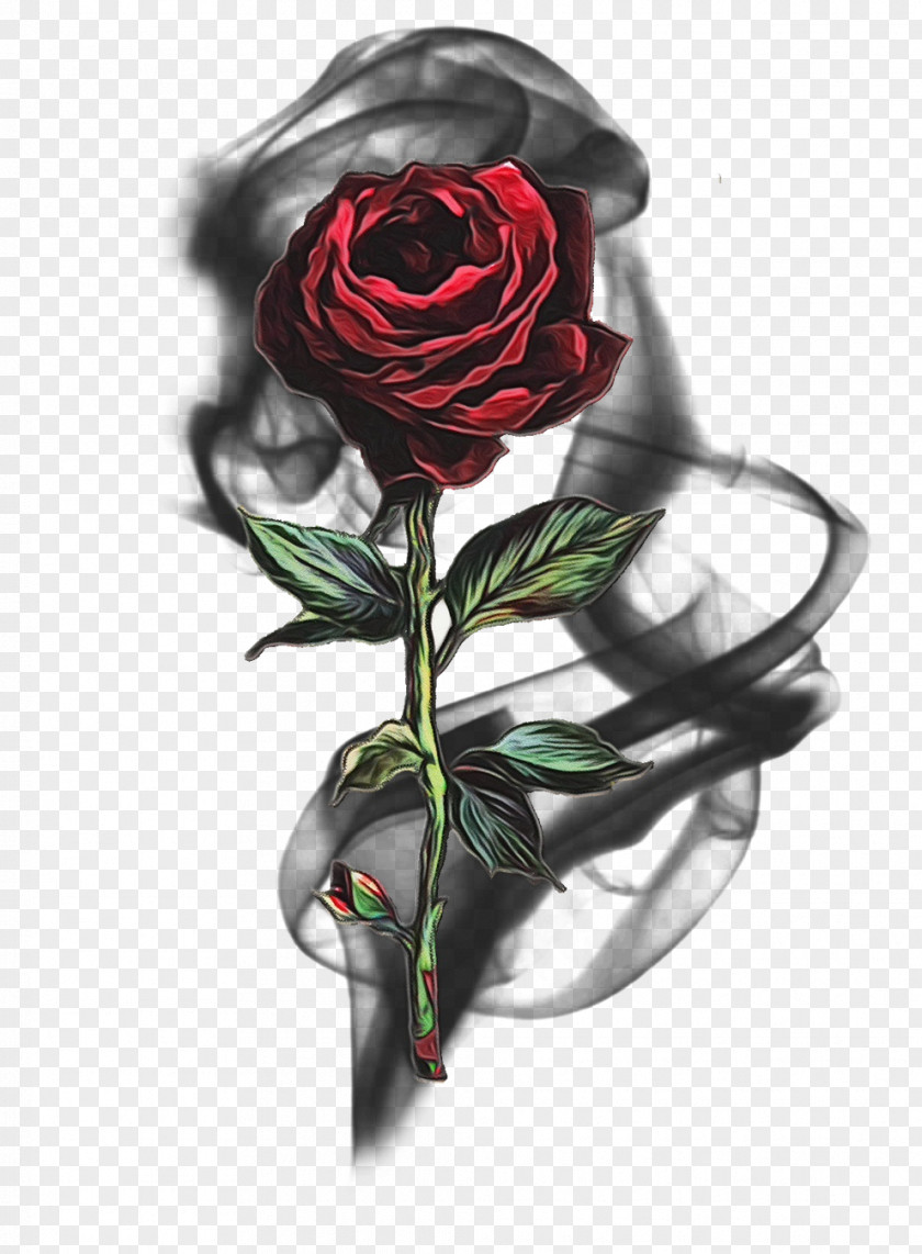 Artificial Flower Bouquet Black Pink Rose PNG
