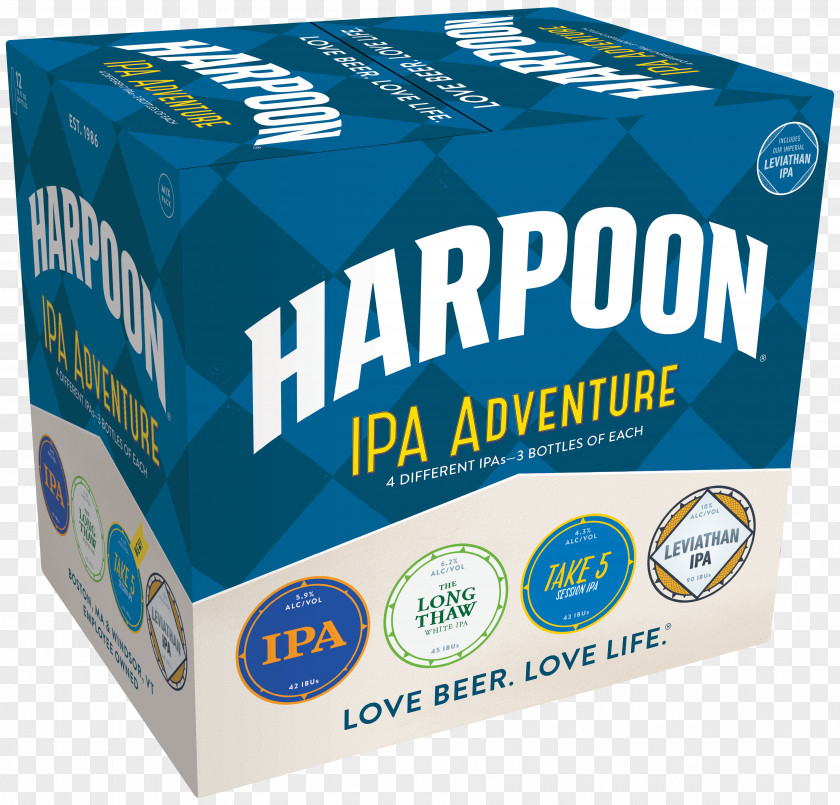 Beer Harpoon Brewery IPA India Pale Ale PNG