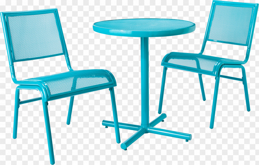 Blue Simple Tables And Chairs Table Bistro Chair Garden Furniture PNG