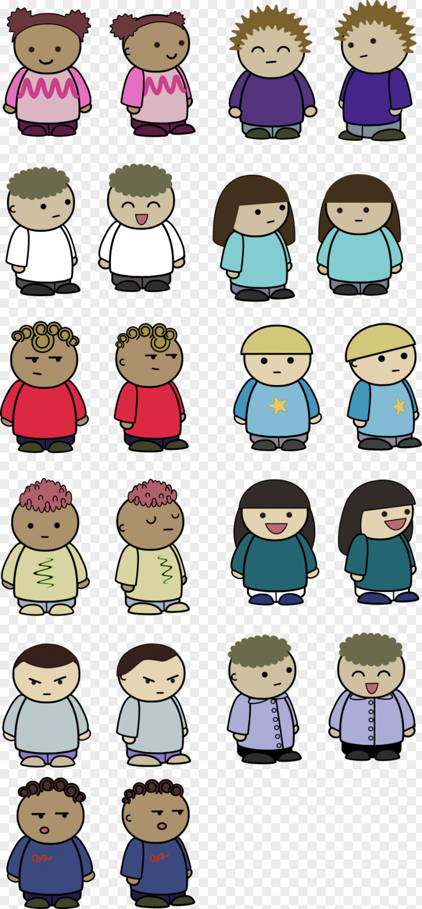 Child Character Clip Art PNG