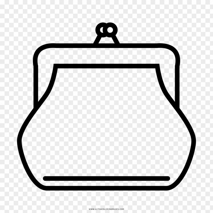 Coin Purse Drawing Coloring Book PNG