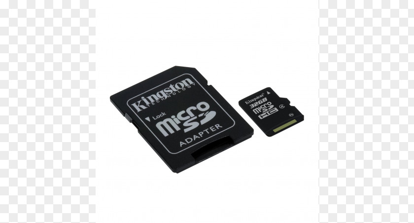 Flash Memory MicroSD Secure Digital Cards SDHC Kingston Technology PNG