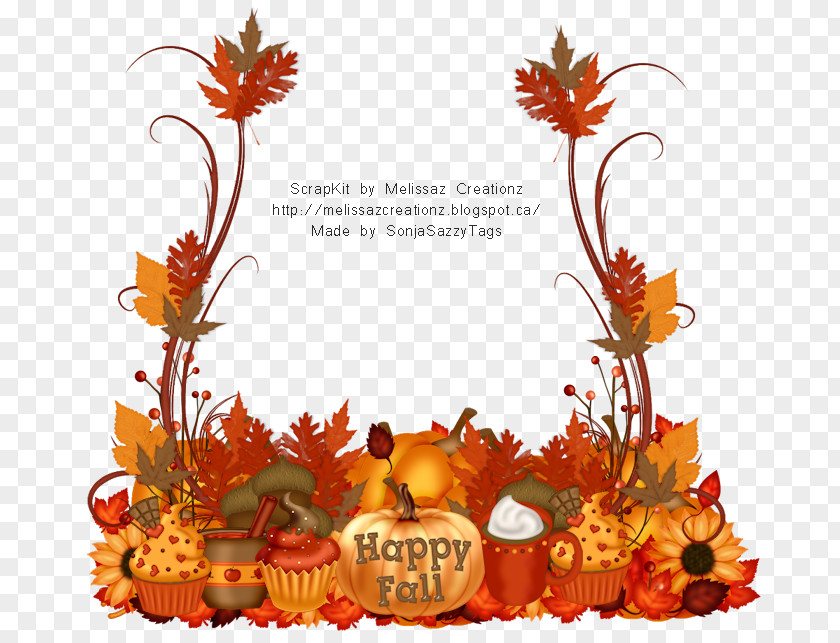 Floral Design Image Autumn PNG