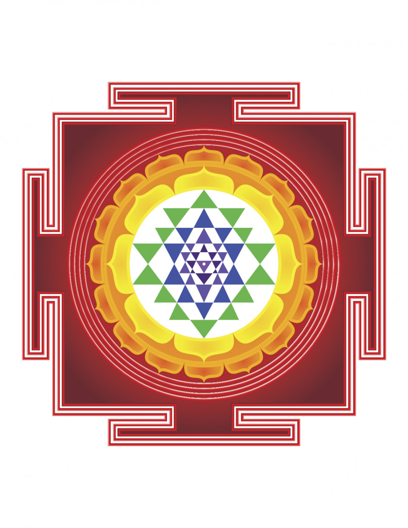 Sarawati Sri Yantra Meditation Symbol Sacred Geometry PNG