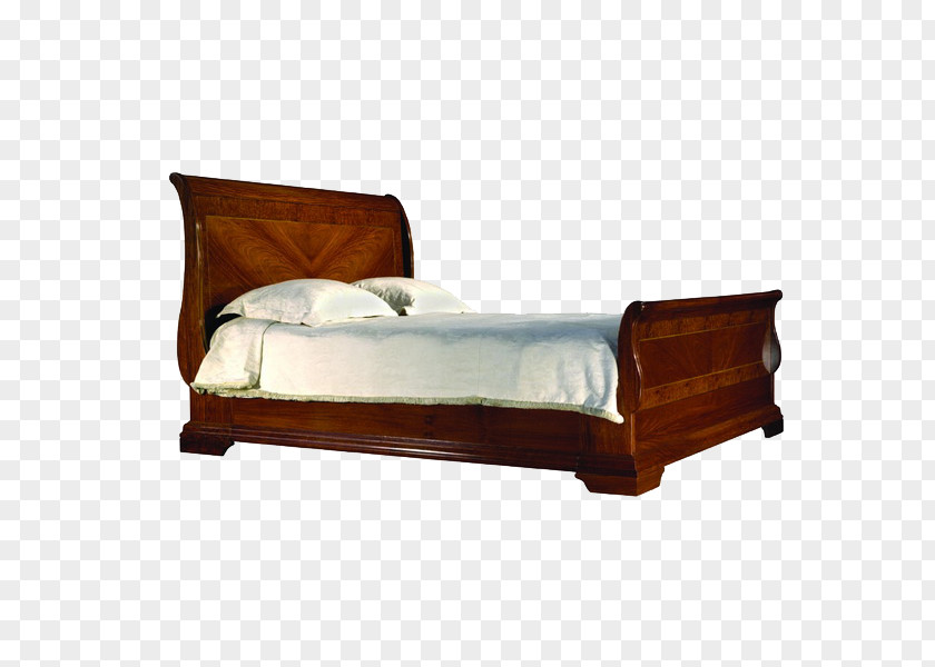 Sleigh Bed Frame Mattress Couch PNG