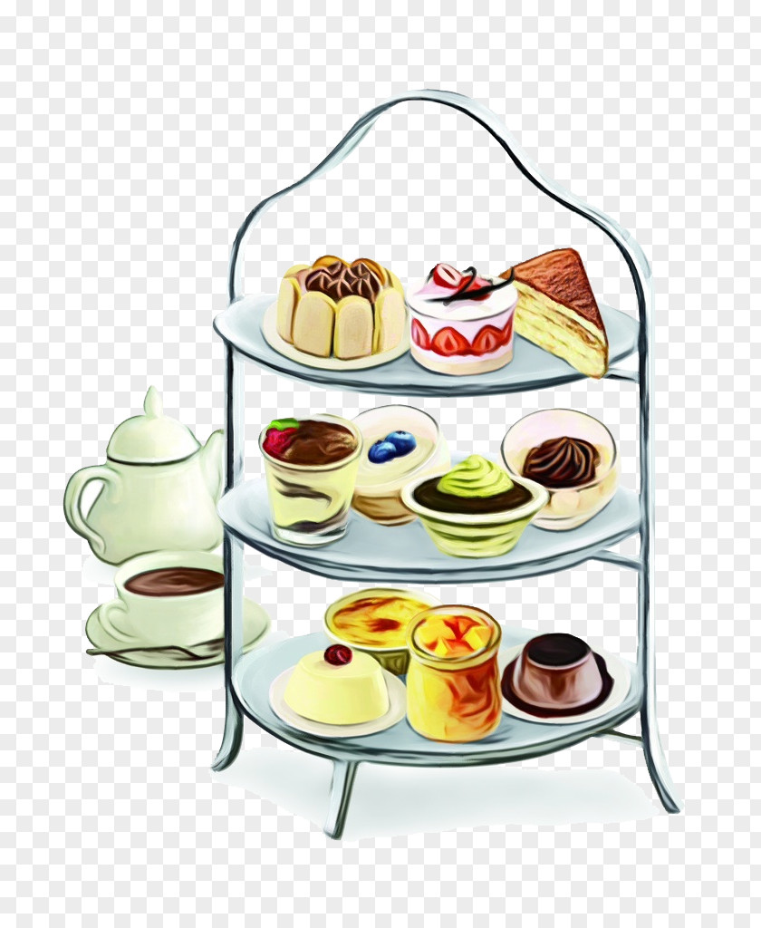 Tea Set Teacup Junk Food Cartoon PNG