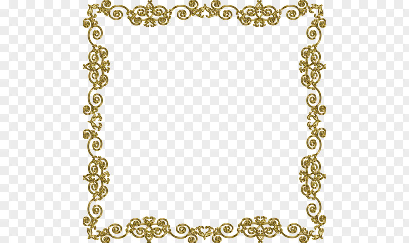 Gold Frame Picture PNG