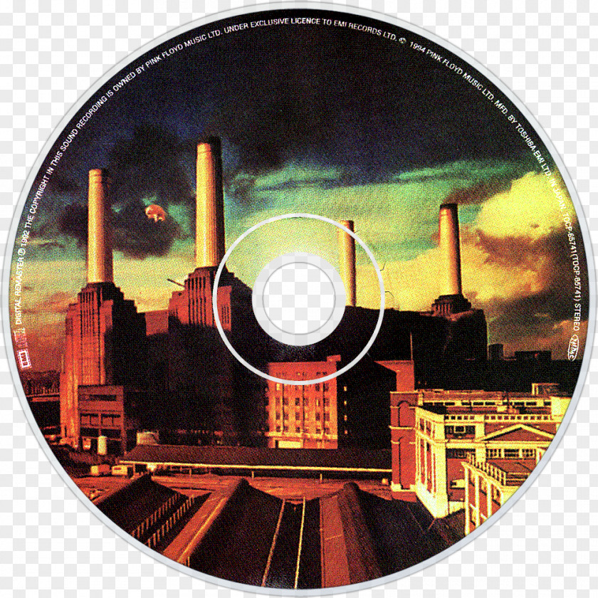 Pinkfloyd Battersea Power Station Animals Pink Floyd More Phonograph Record PNG