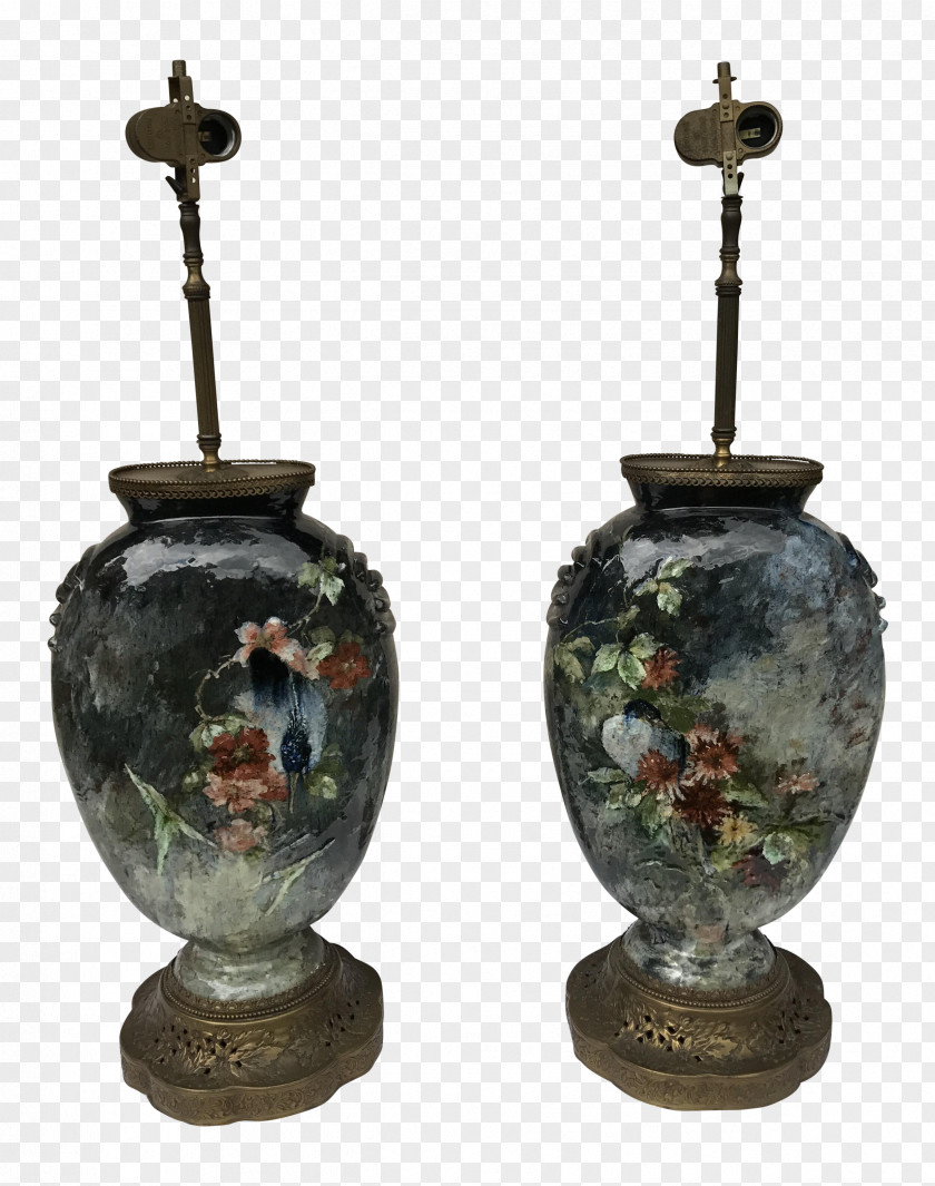 Hand-painted Lamp Vase Urn PNG
