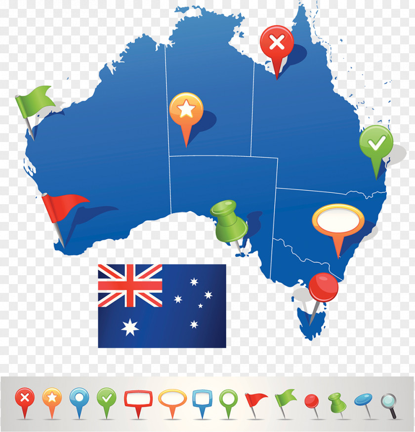 Map Of The Australian Guide Australia Shutterstock Illustration PNG