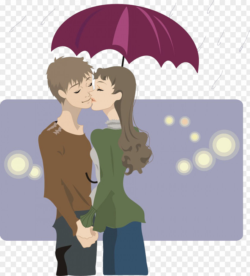 Three Days Of Rain Kissing People Clip Art PNG