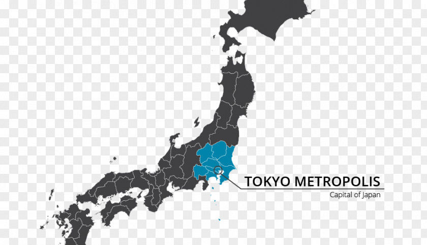 Tokyo Japan Vector Map ISO 3166-2:JP PNG