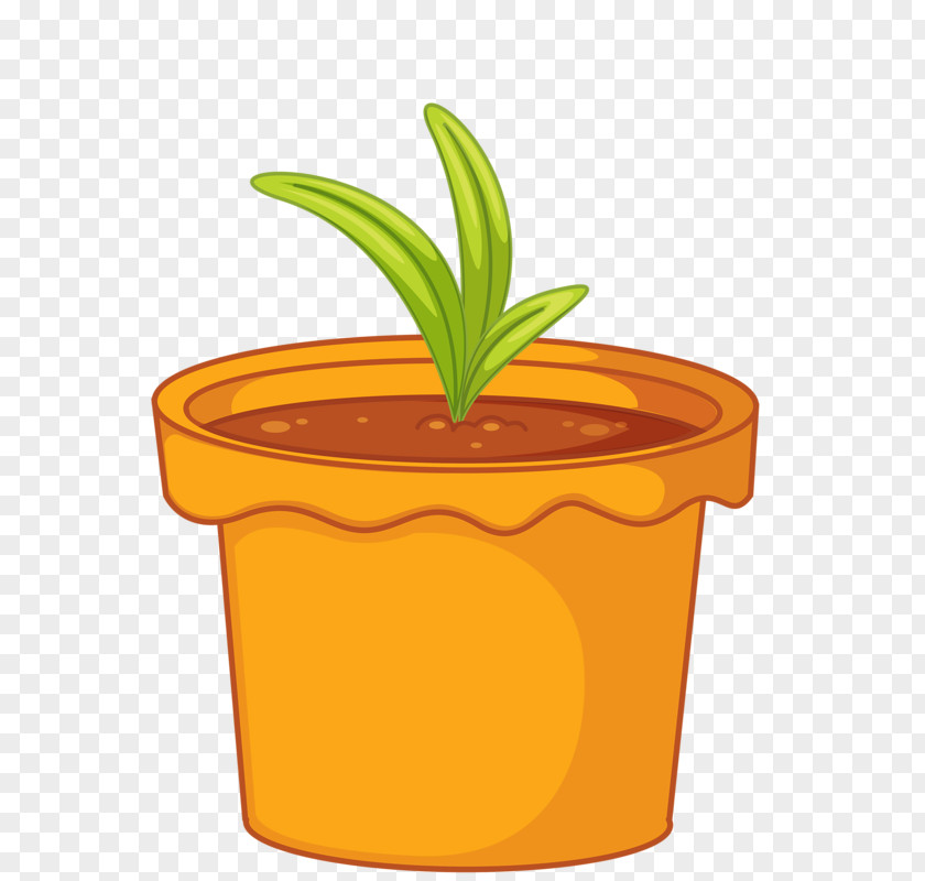 A Pot Of Green Grass Flowerpot Clip Art PNG