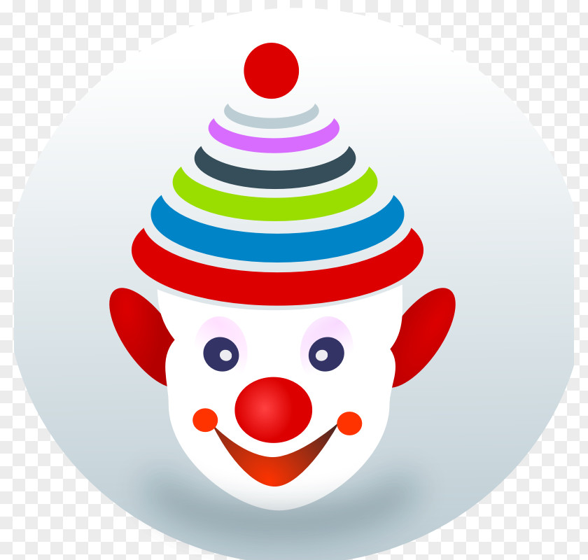 Cartoon Clown Face Joker Circus Clip Art PNG