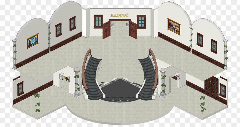 House Habbo Lobby Room Virtual Community PNG