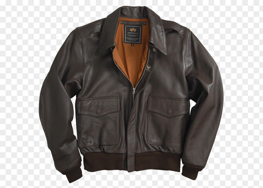 Jacket A-2 Flight Leather PNG