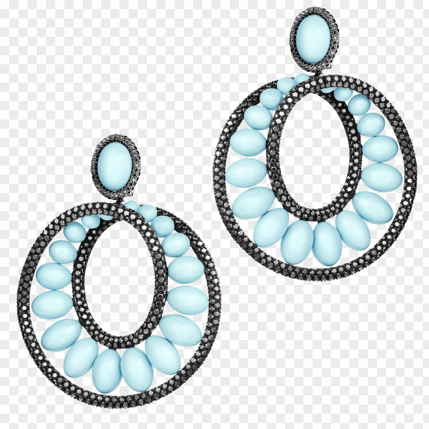 Jewellery HU HORLOGERIE De Grisogono Earring Turquoise PNG