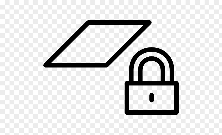 Line Padlock Angle PNG