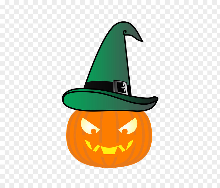 Pumpkin Witch Hat PNG