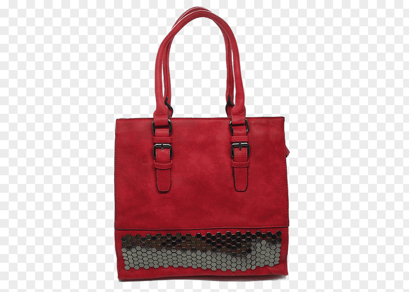 Tote Bag Leather Handbag Red PNG